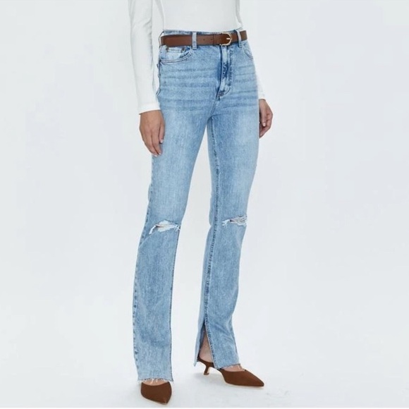Pistola Colleen High Rise Slim BootDistressed 24